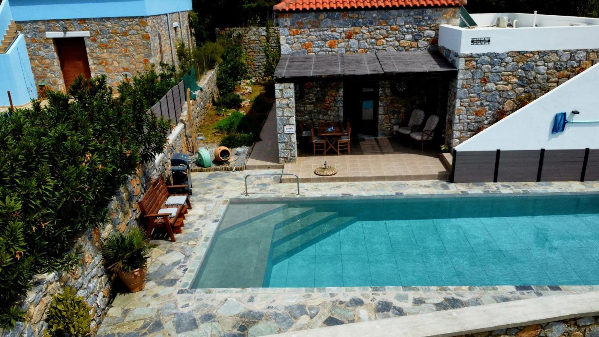 Villa Mavri Ruhige Private Pool Villa, Meerblick 阿吉亚帕拉斯夫 外观 照片