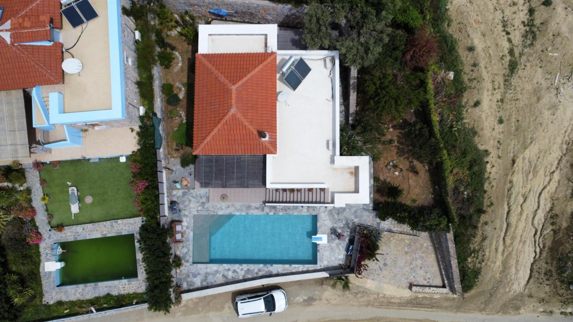 Villa Mavri Ruhige Private Pool Villa, Meerblick 阿吉亚帕拉斯夫 客房 照片